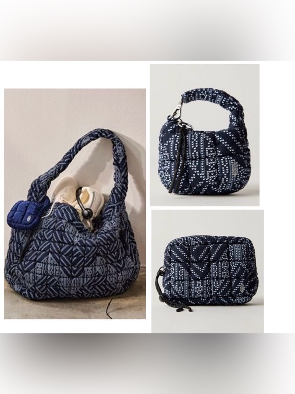 Free People Movement Printed Carryall Bag, Printed Mini Case Printed Micro Pouch